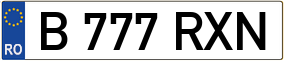 Truck License Plate